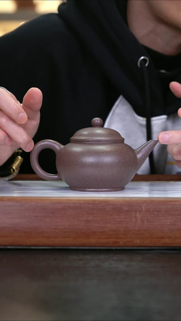 茶壶紫砂   JF    全砂桃花泥   水平   200cc