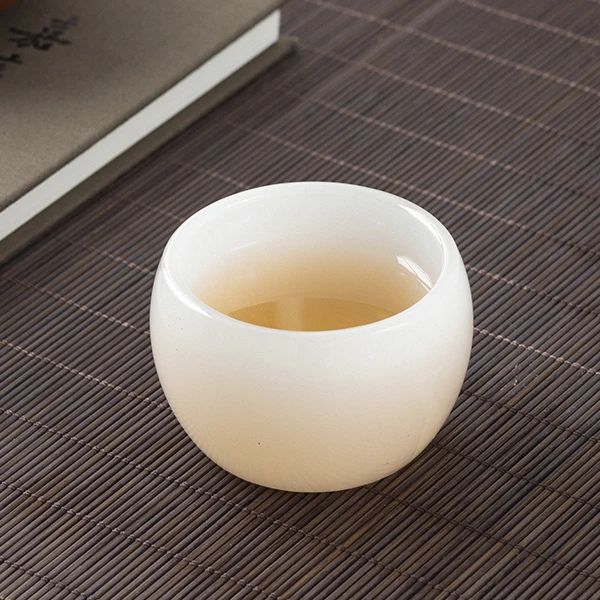 白色琉璃不烫手客杯k
