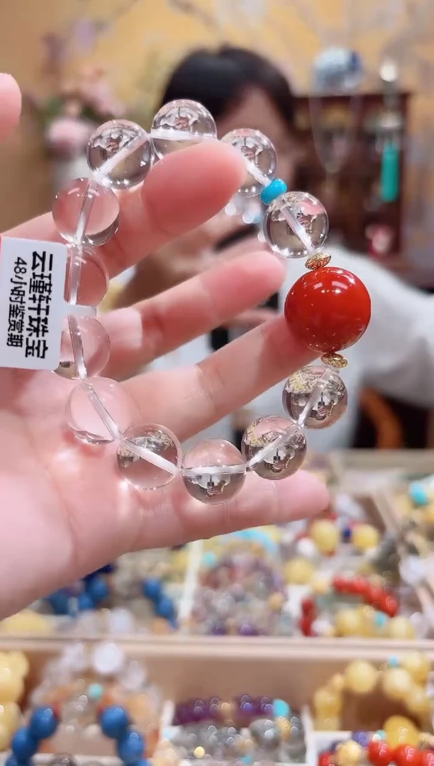 未镶嵌手串水晶阿*子设计款珠串