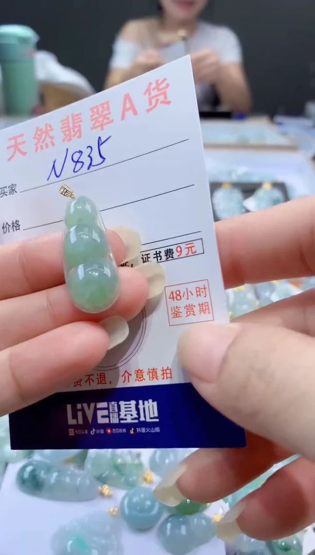 颈饰未镶嵌翡翠天然翡翠A货挂件
