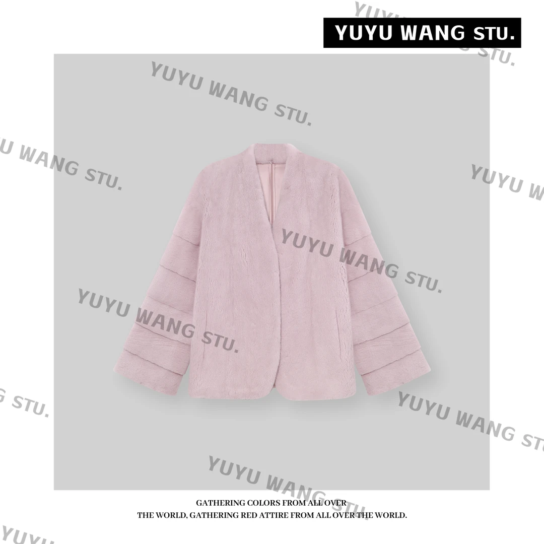 YUYU WANG【梦幻紫】皮草RB2SDRG2935