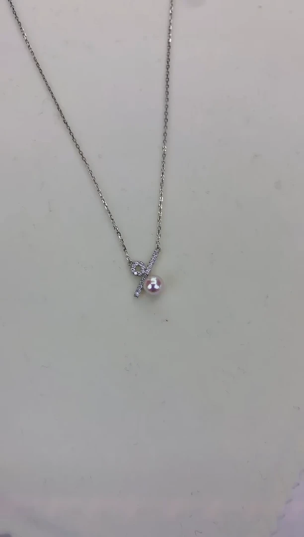 银S925镶嵌DA海水珍珠 GD087 套链 7