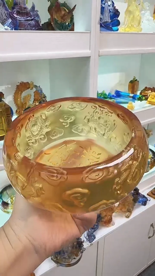 手工艺品琉璃聚宝盆