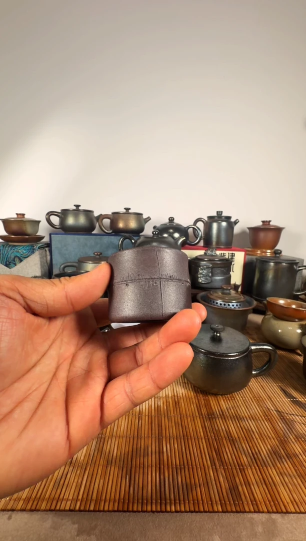 建水紫陶 紫泥柴烧杯