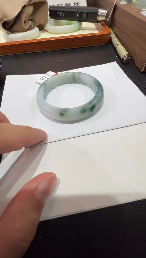 未镶嵌手镯翡翠-纯天然缅甸A货翡翠手镯-54-55mm108号