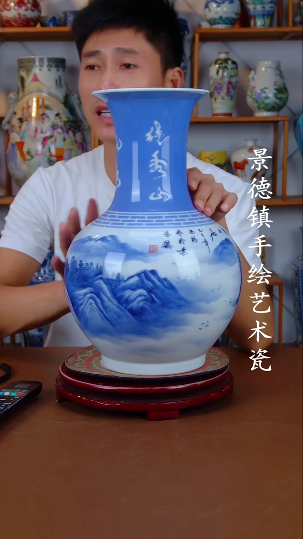 现代景德镇手工手绘陶瓷摆件48