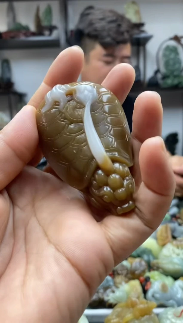 和田玉未镶嵌把件1