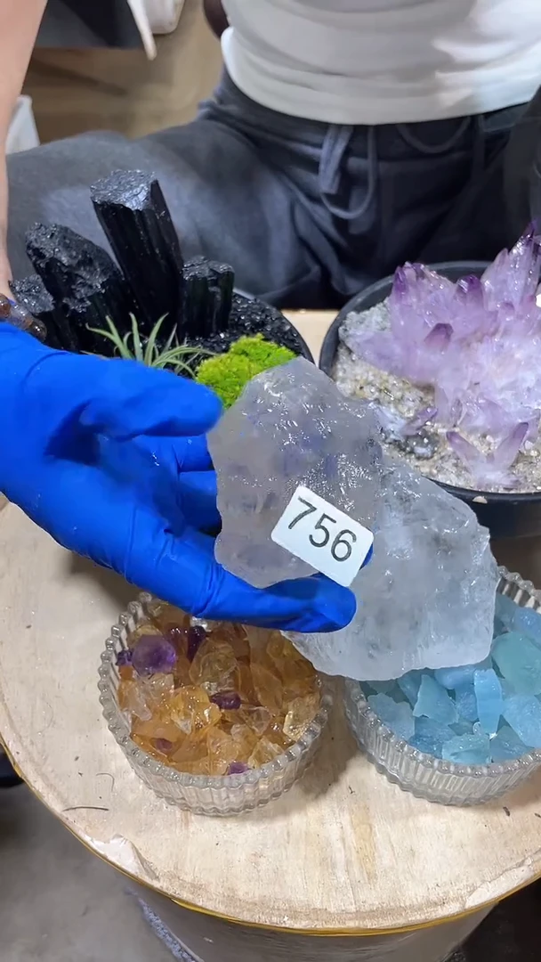 未镶嵌珠宝半成品水晶白阿塞-756