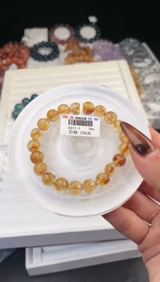 【闪购商品】水晶手链未镶嵌多样性发一黄塔9，，