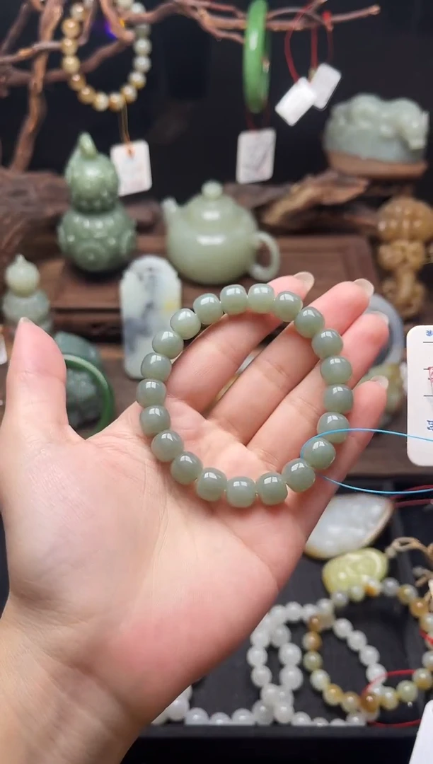 手串未镶嵌和田玉卡10吐拉牧场 老型 9011115