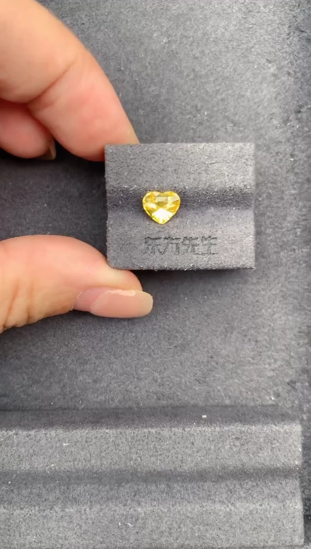 裸石彩色蓝宝石1ct黄蓝宝  GF 定制