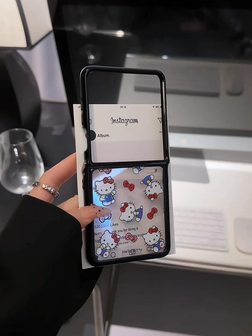 【荣耀magicvflip系列】蝴蝶可爱kitty适用荣耀magic折叠奶油手机壳