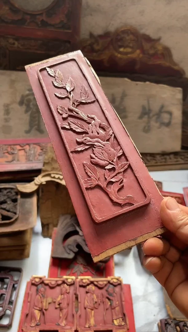 香樟木东阳老木雕老物件