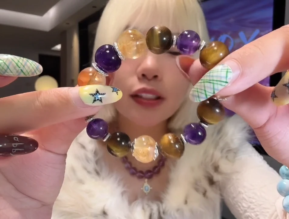 合金手链水晶黑糖kiki