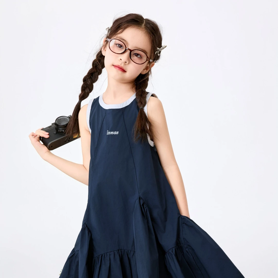 小茵曼无袖连衣裙2025夏款休闲时尚洋气甜美裙子GF3852132