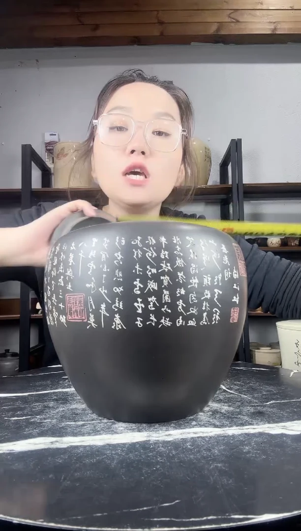 【闪购商品】罐微瑕纯手工彩填醒茶罐