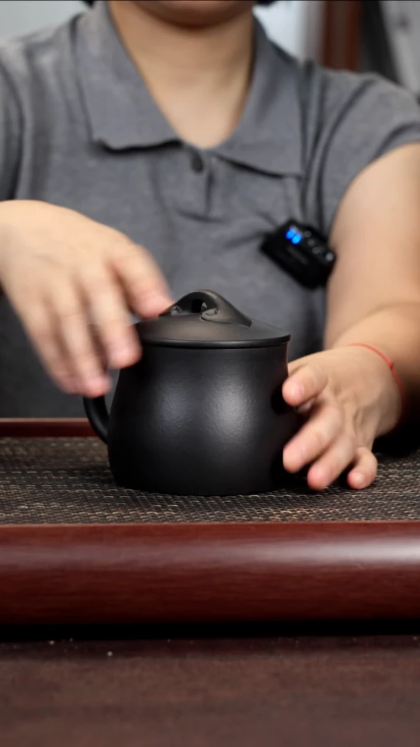 茶杯紫砂焐灰如意盖杯