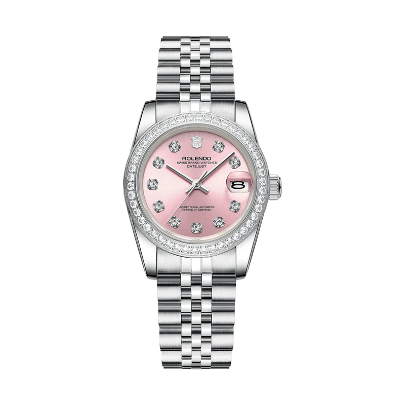 【六六专属】罗兰度日志系列百搭轻奢女士自动机械腕表