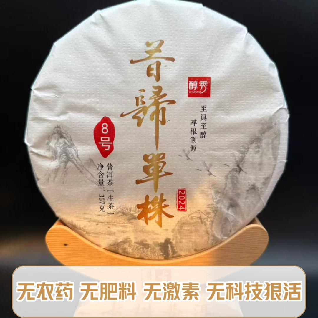 2024昔归8号单株 茶中霸者隐于昔归 茶气磅礴 通体酣畅 357克生茶