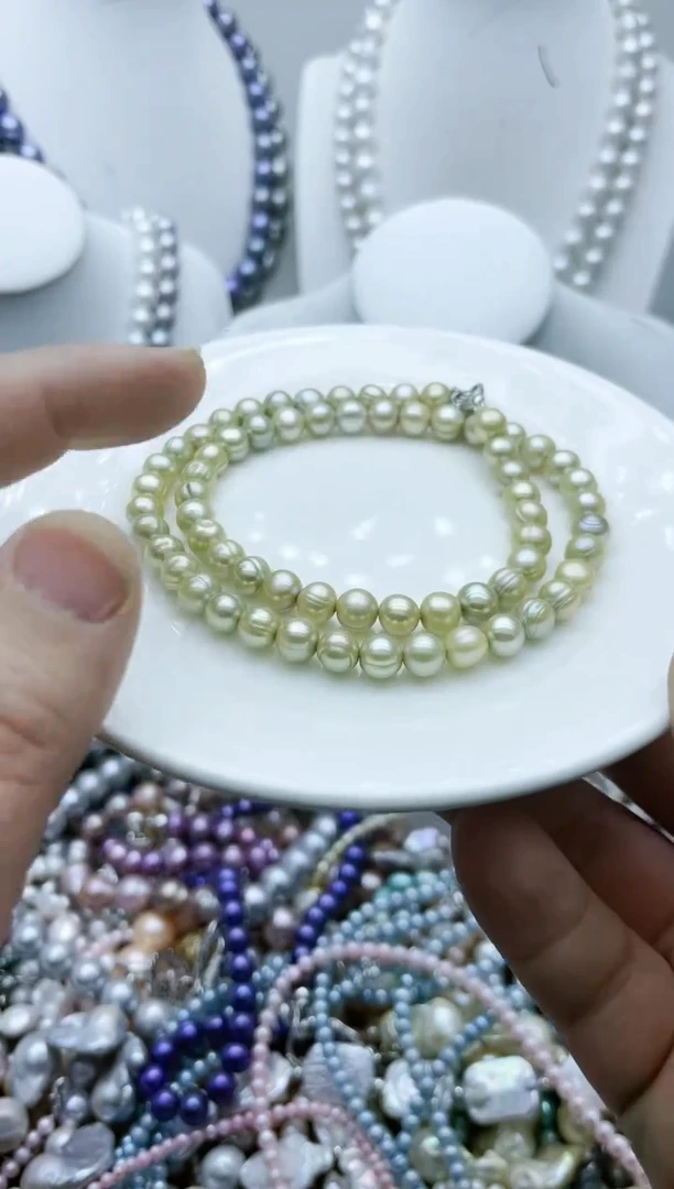 【闪购商品】淡水珍珠颈饰钛钢1