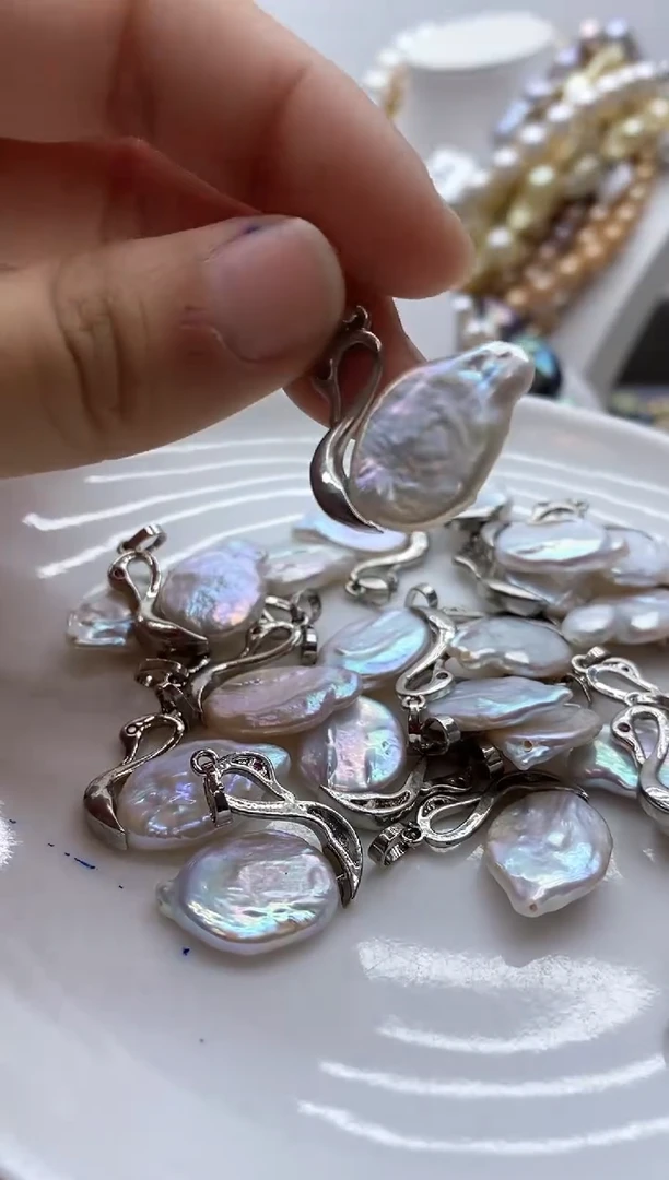 【闪购商品】淡水珍珠颈饰钛钢3