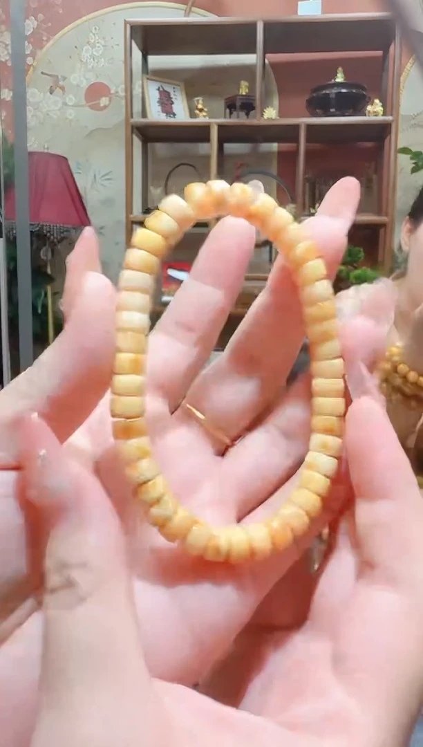 蜜蜡颈饰未镶嵌1天然蜜蜡珠宝奇石全都保真