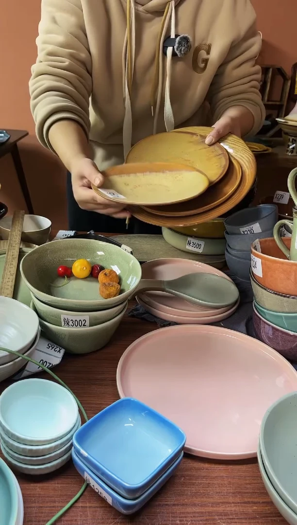 【闪购商品】碗X245  陶瓷粗陶四件套瑕疵