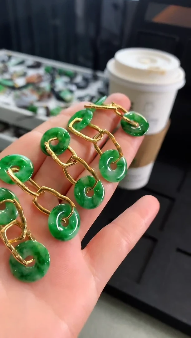 【闪购商品】翡翠耳饰银S925镶嵌耳饰 多样性发货（发一对）