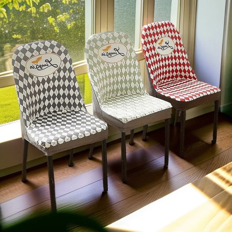 北欧弧形椅子套罩弹力家用凳子套四季通用防尘餐厅餐桌饭店椅套