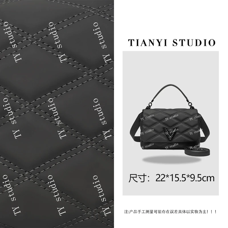 【TY】RC-25434-黑色 轻奢高级韩版单肩潮流时尚简约女包