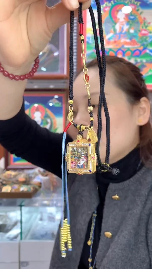 吊坠迷纯手绘唐卡【不退不换】扎基