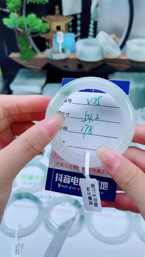 未镶嵌手镯石英质玉（天山翠）25