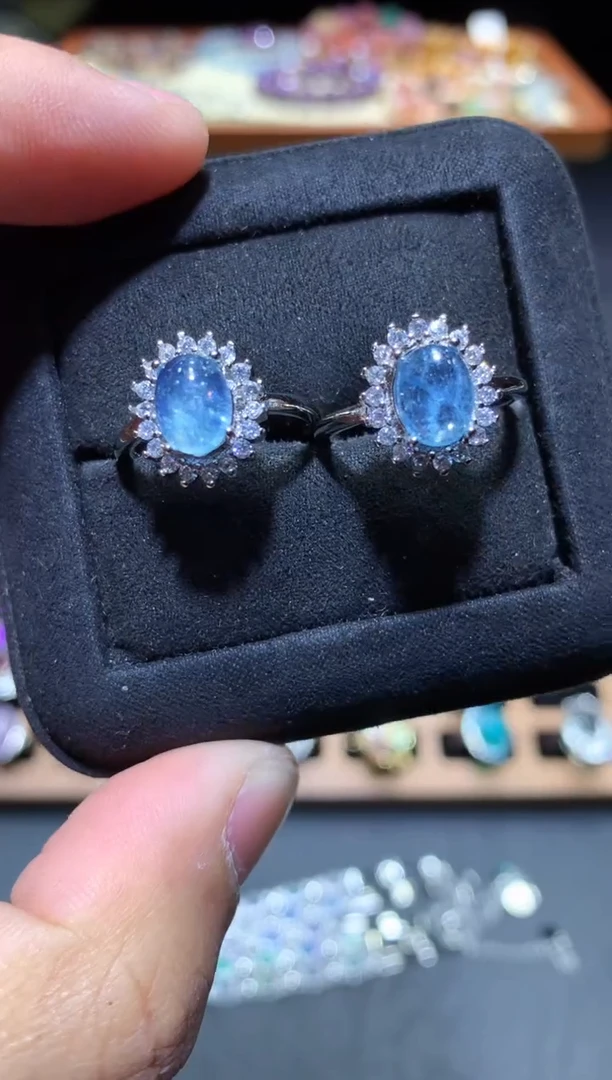 【闪购商品】海蓝宝石戒圈未镶嵌K25【多样性发其一】