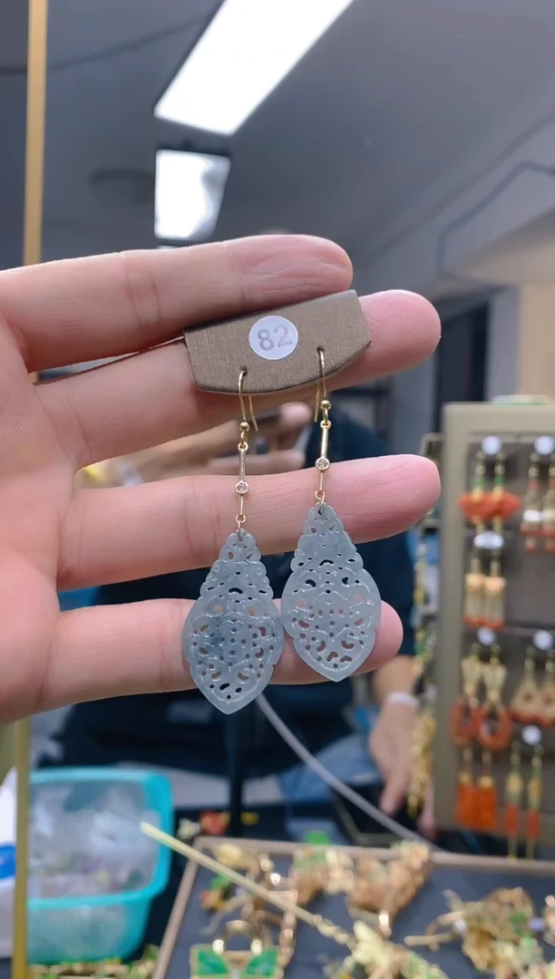 【闪购商品】翡翠耳饰合金279翡翠耳钩