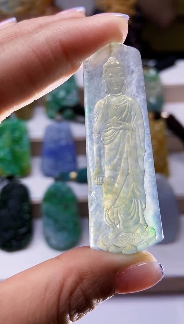 颈饰未镶嵌翡翠翡翠A货