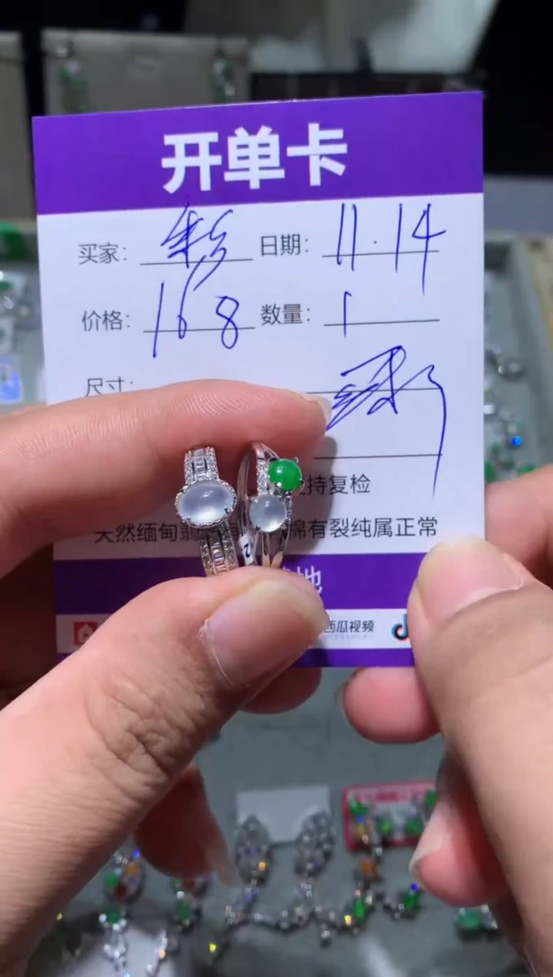 未镶嵌翡翠耳饰?*………