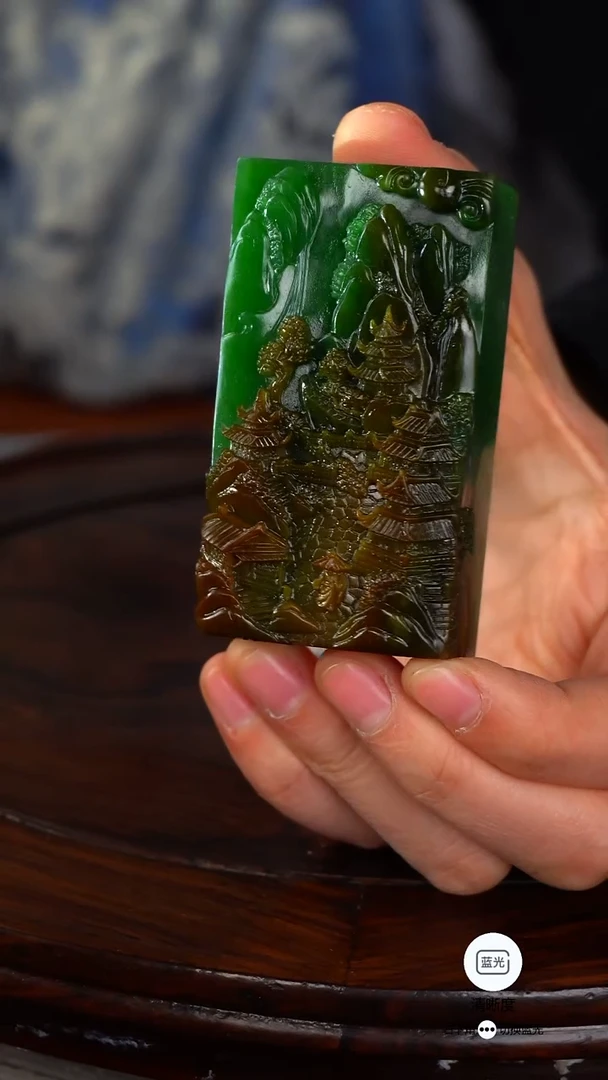 未镶嵌和田玉挂件011【防拍】山水之间