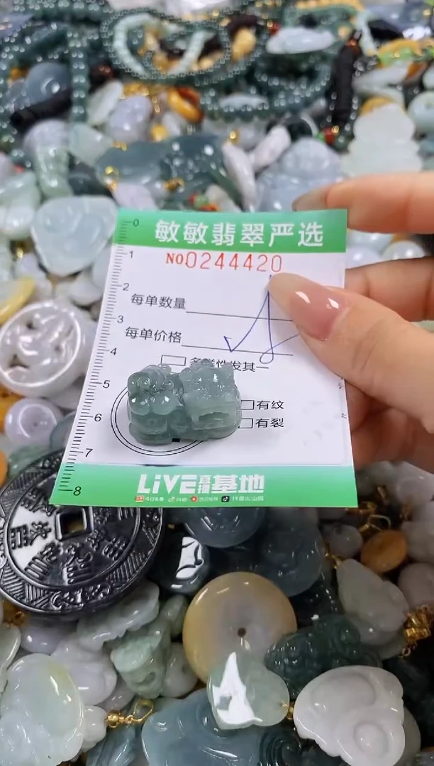 翡翠未镶嵌颈饰闪购0244420