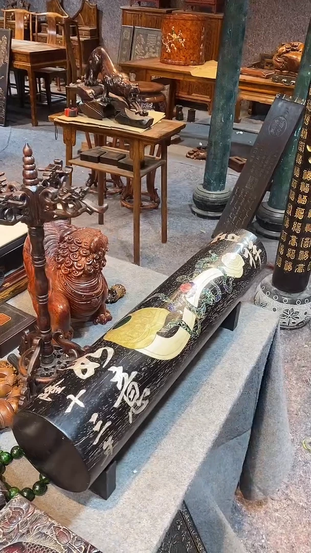 木紫檀..镶嵌..吉祥如意