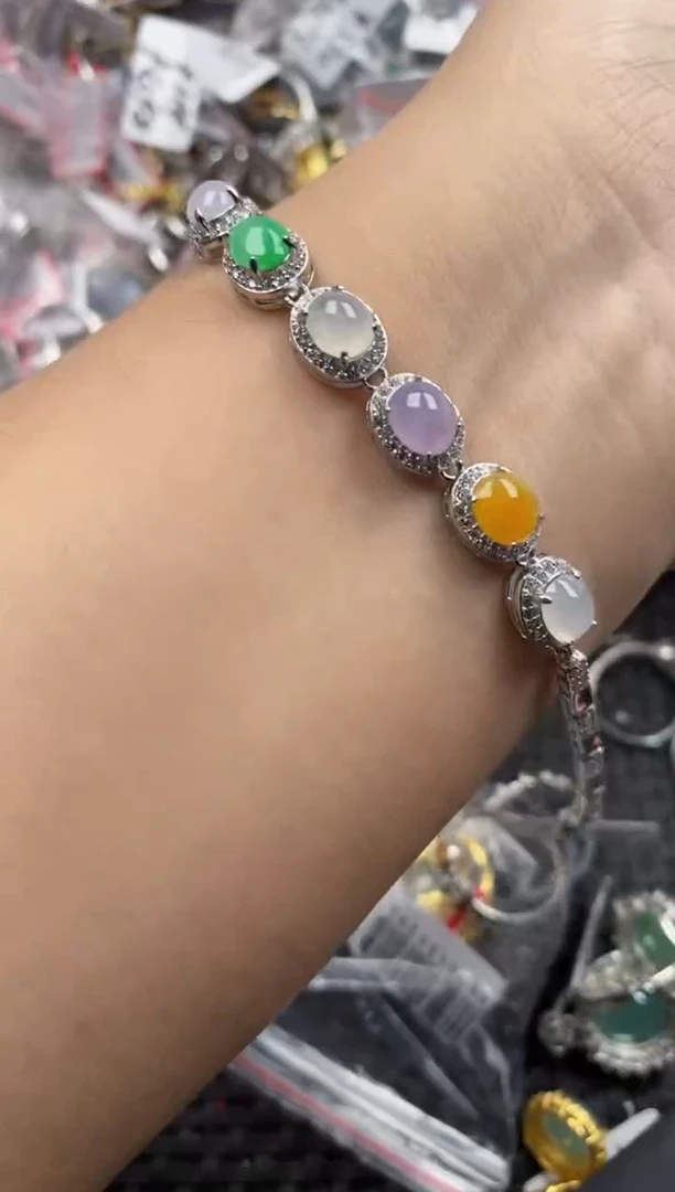 银S925镶嵌戒指翡翠666666   4