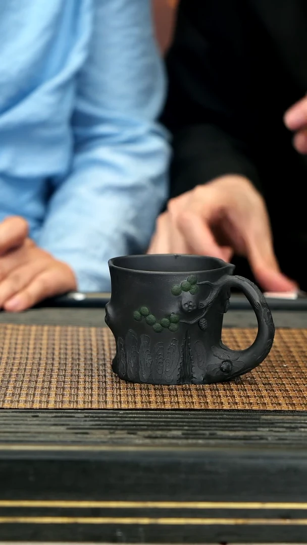 【闪购商品】紫砂茶壶XS92黑松 主人杯