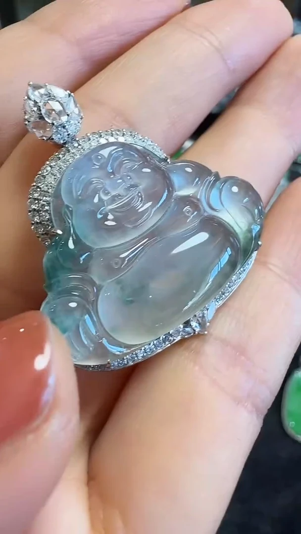 【闪购商品】翡翠吊坠(不含链)18K金镶嵌吊坠