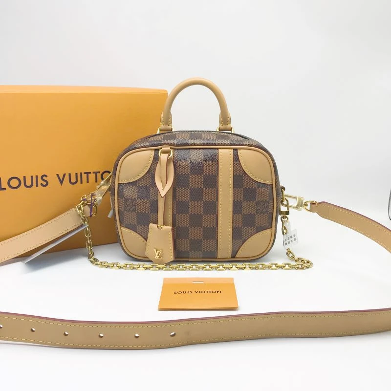 95新 LouisVuitton/路易威登 洋诚二手 LV棋盘格单肩包