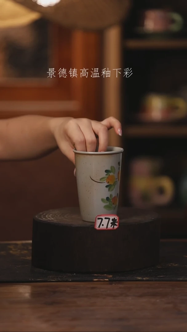 陶瓷景德镇高温釉下手绘陶瓷026