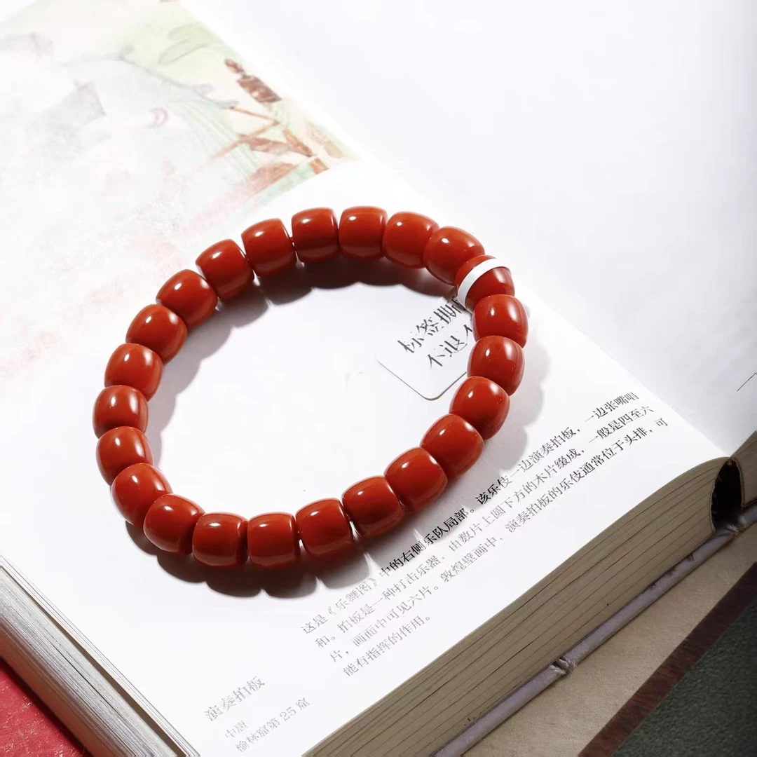 A49卡6mm精品红色直切手串