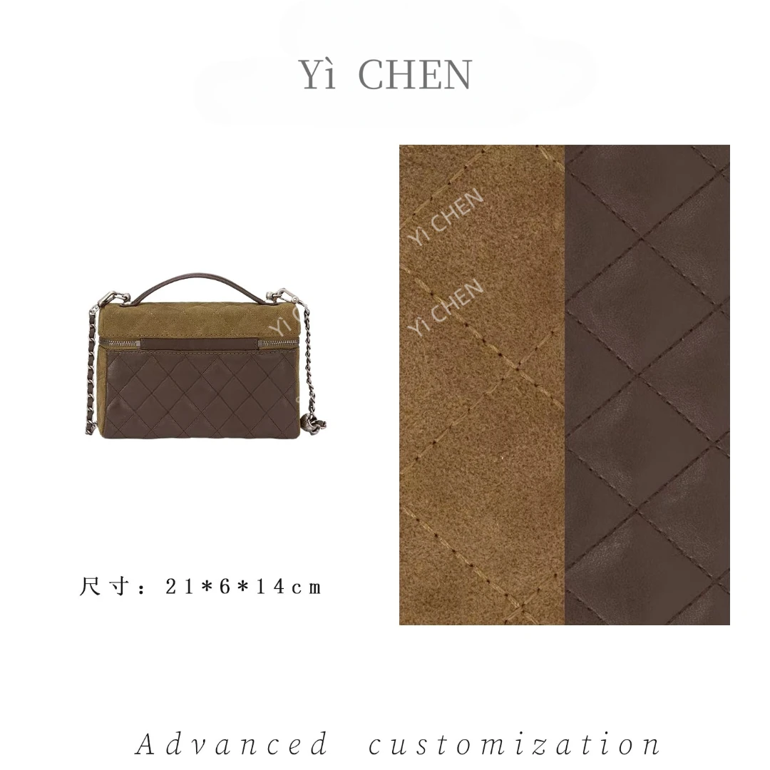 【Yì CHEN】ZT-95030-焦糖棕简约时尚女士新款轻奢单肩斜跨包