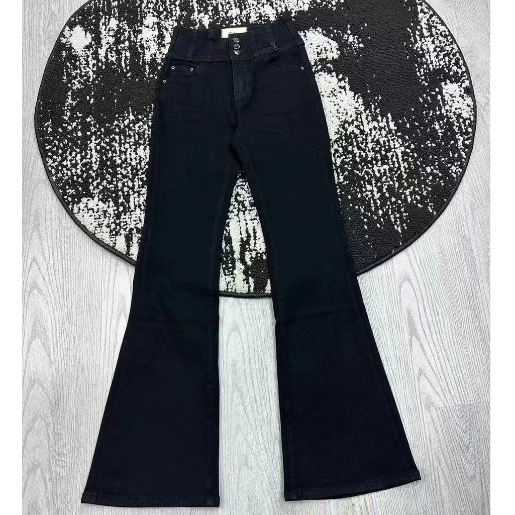 【柏卉服饰】三扣微喇裤