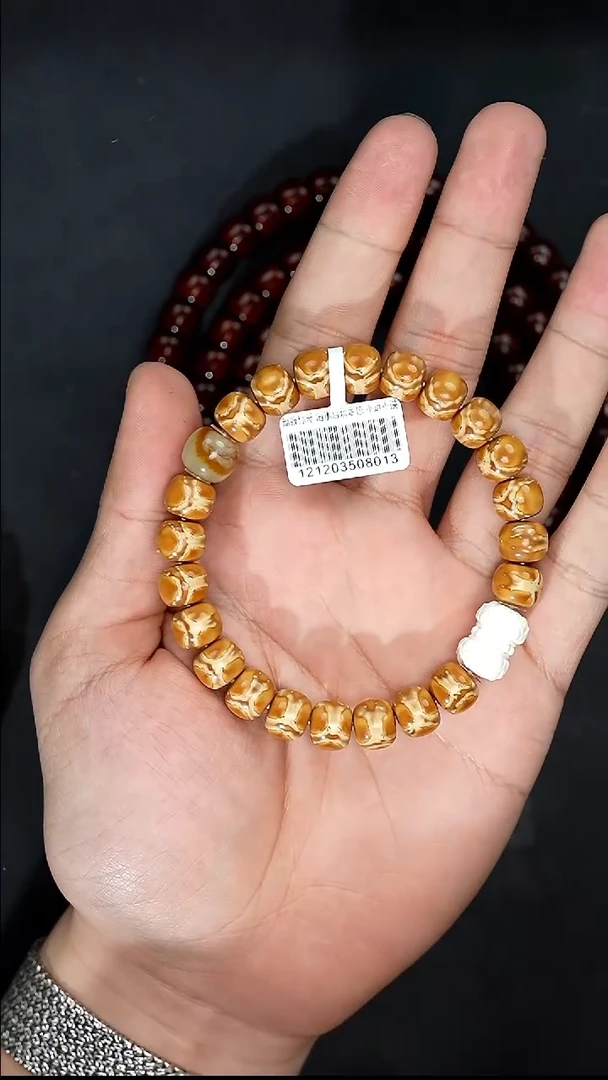 手串紫金鼠两颗配饰8013正奔鬼脸火焰纹实心老型实心10+尺寸