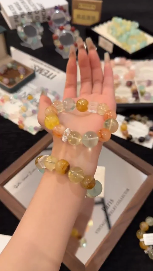 合金手链水晶芒果普吉岛x2810