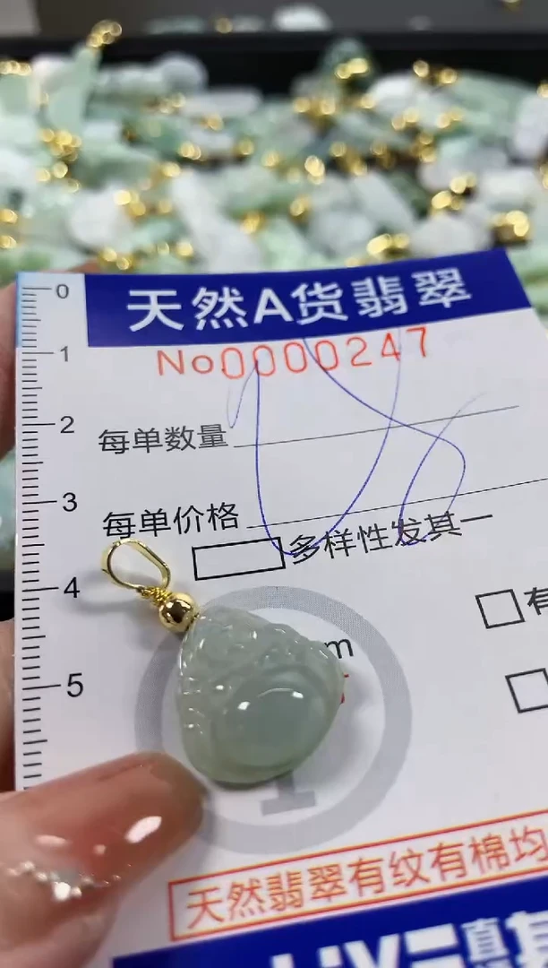 颈饰未镶嵌翡翠天然A货翡翠